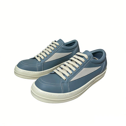 Men Casual Shoes Women Lace Up Leather Luxury Trainers Platform High Street Vintage Trendy Designer White Sneakers
