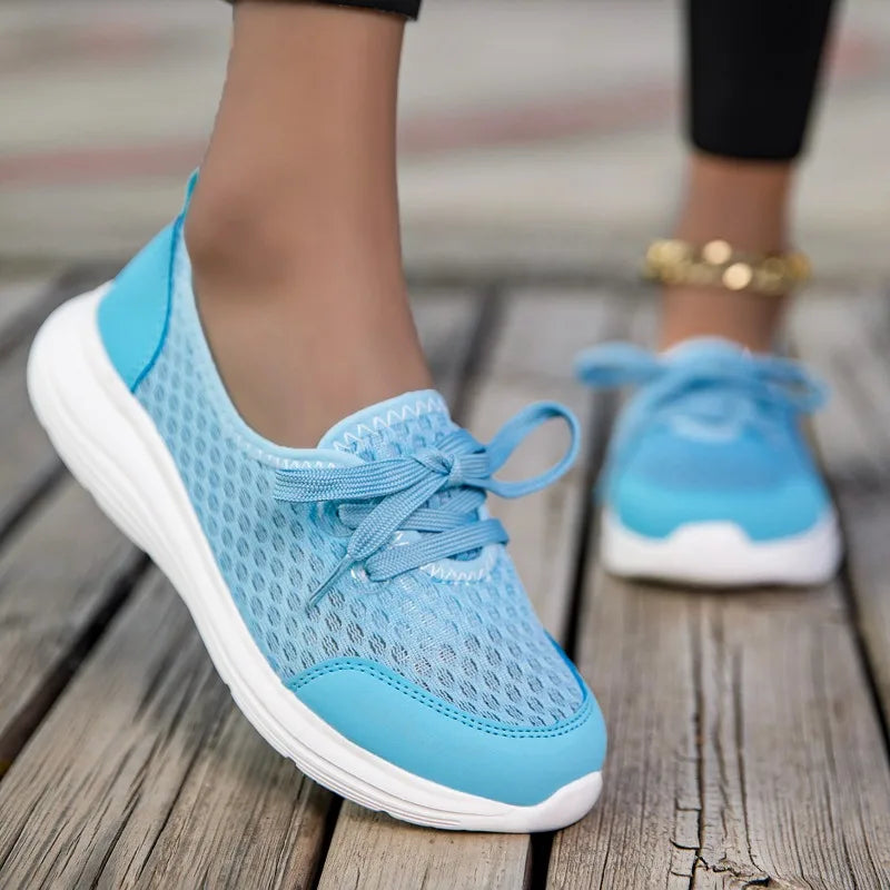 YRZL Woman Sneakers Slip on Casual Shoes Breathable Mesh Breathable Comfortable Soft Classic Driving Loafers Shoes for Ladies