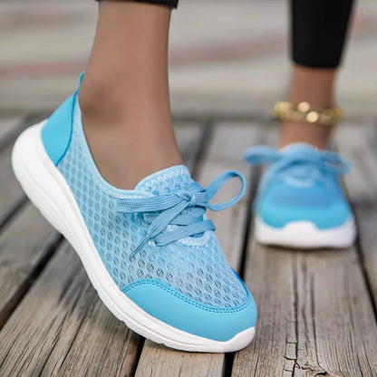 YRZL Woman Sneakers Slip on Casual Shoes Breathable Mesh Breathable Comfortable Soft Classic Driving Loafers Shoes for Ladies