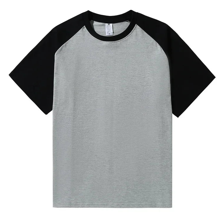 Brand New 220g Men's T-shirts Heavy-Duty Pure Cotton Shoulder-Plugged Short-Sleeved Men T Shirt Color Bottoming Man Tee Shirt