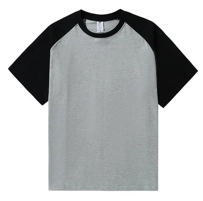 Brand New 220g Men's T-shirts Heavy-Duty Pure Cotton Shoulder-Plugged Short-Sleeved Men T Shirt Color Bottoming Man Tee Shirt