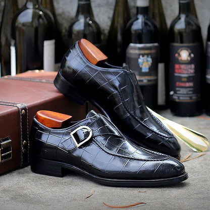 2022 New Classic Business Flat Shoes Men Designer Formal Dress Leather Shoes Men's Loafers Valentine Gifts Shoes Men Dress Shoes