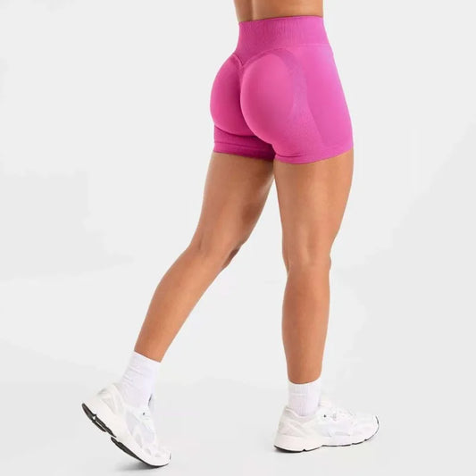New High Stretchy Yoga Shorts Women Seamless Slimshorts Quick-dry Skinny Butt Liftting Fitness Running Solid Sports Leggings