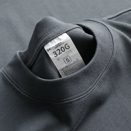 320g Cotton T Shirts Men Short Sleeved Heavyweight Summer Round Neck Loose Breathable Shirt for Men Women Basic Tees