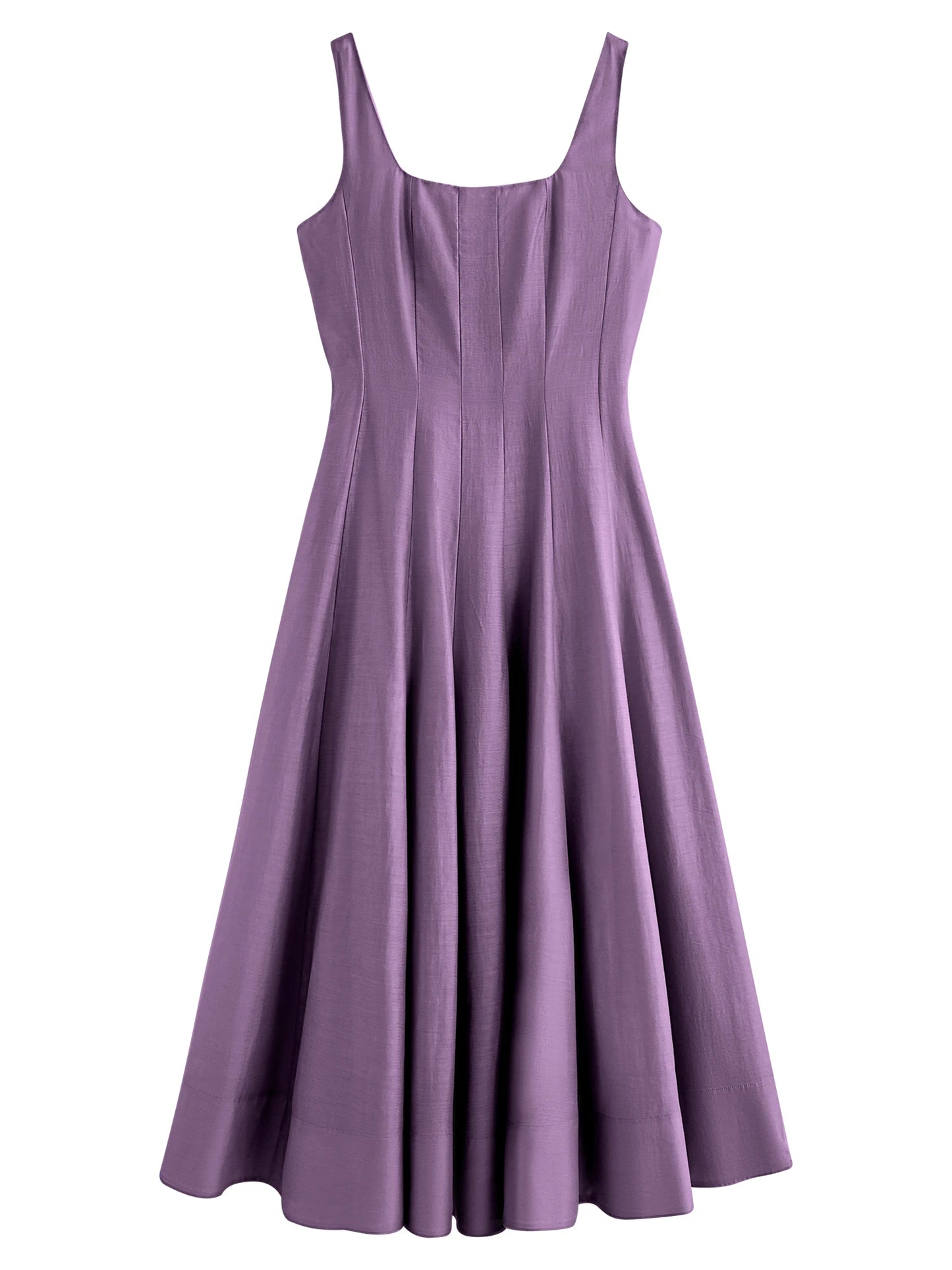 FSLE Three-dimensional Cutting High Waist Sleeveless Dress for Women 2025 Summer New Arrival Slimming Strappy Dress 25FS12099