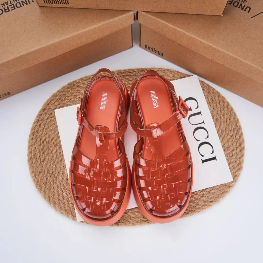 New Style Summer Melissas EVA Out Sole Sandals Women Platform Roma Jelly Shoes Fashion Ladies Thick Sole Beach Sandals