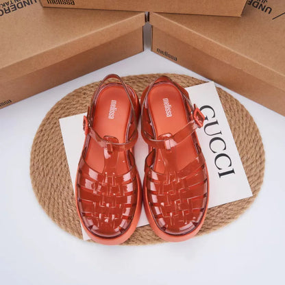 New Style Summer Melissas EVA Out Sole Sandals Women Platform Roma Jelly Shoes Fashion Ladies Thick Sole Beach Sandals