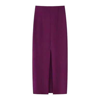 HXAO Skirt 2 Piece Set Halter Crop Top Women Long Skirt Outfit Ruched Tight Pencil Skirt And Top Two Piece Set Summer Set 088