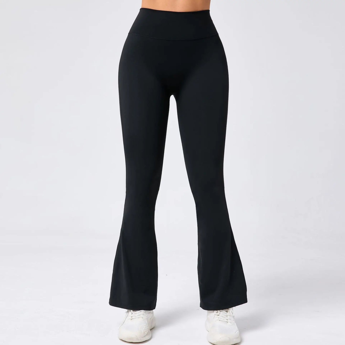 High Waist Sporty Flare Leggings Trousers Women Trends Scrunch Bum Leggings for Fitness Yoga Pants Gym Tights Push Up Red Black