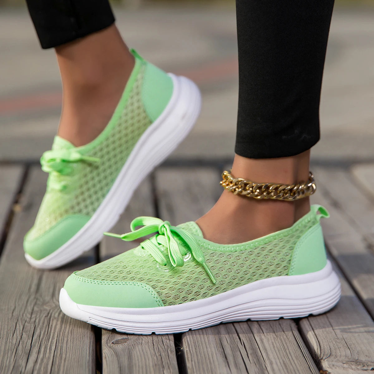 YRZL Woman Sneakers Slip on Casual Shoes Breathable Mesh Breathable Comfortable Soft Classic Driving Loafers Shoes for Ladies