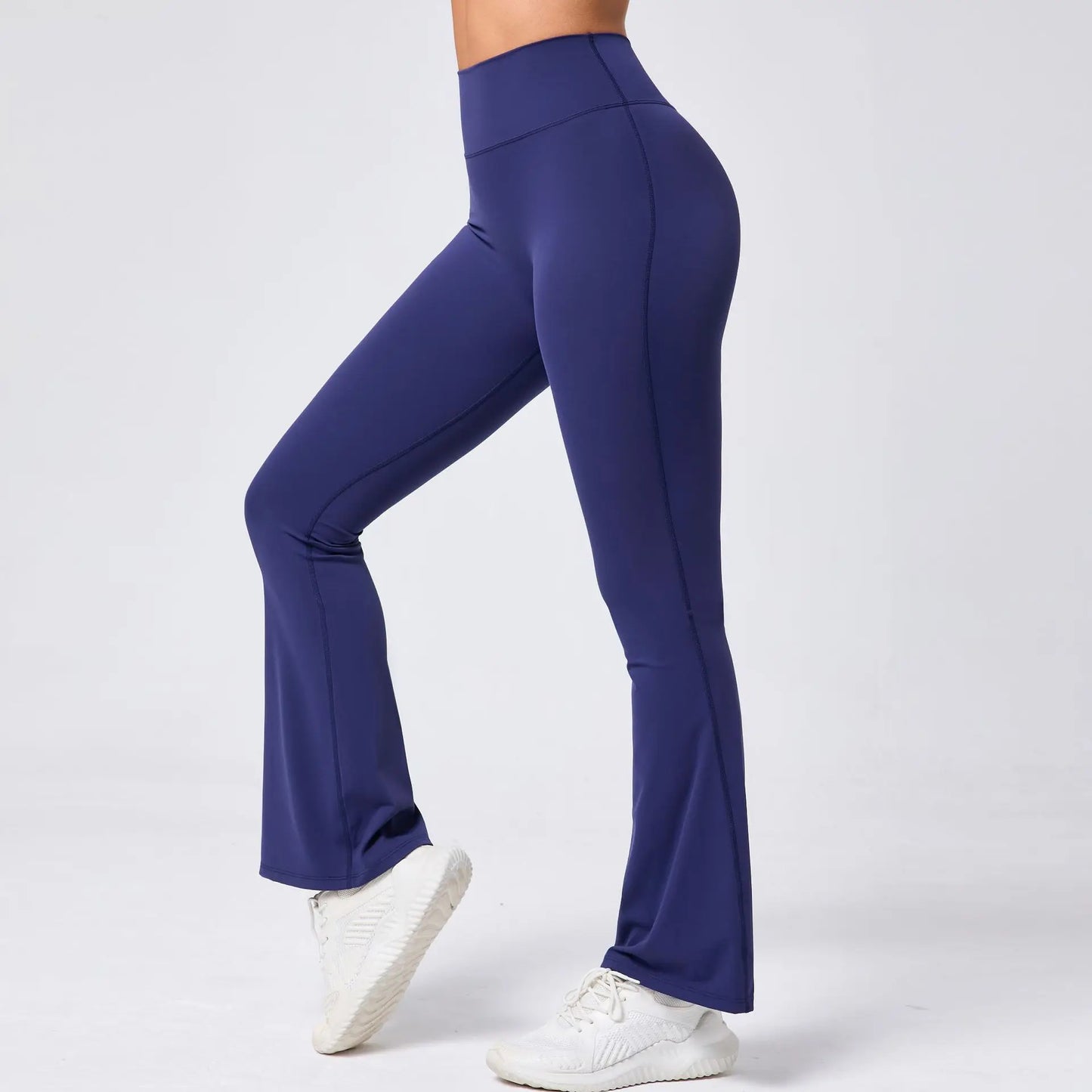 High Waist Sporty Flare Leggings Trousers Women Trends Scrunch Bum Leggings for Fitness Yoga Pants Gym Tights Push Up Red Black