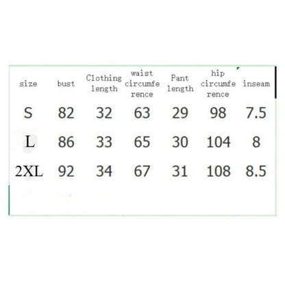 Heart Print 2PCS Home Suit Women's Suspender Shorts Casual Fashion Nightwear Female pajamas Lightweight Love Sleepwear