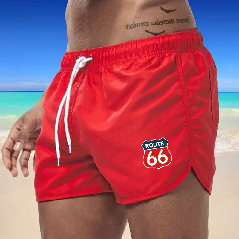 Shorts For Men1 Summer Men's Swimwear Shorts Brand Beachwear Sexy Swim Trunks Men Swimsuit Low Waist Breathable Beach Wear