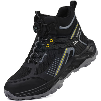 Security Protective Men Boots Fashion Work Sneakers Steel Toe Shoes Puncture-Proof Safety Boots Industrial Shoes Work Footwear