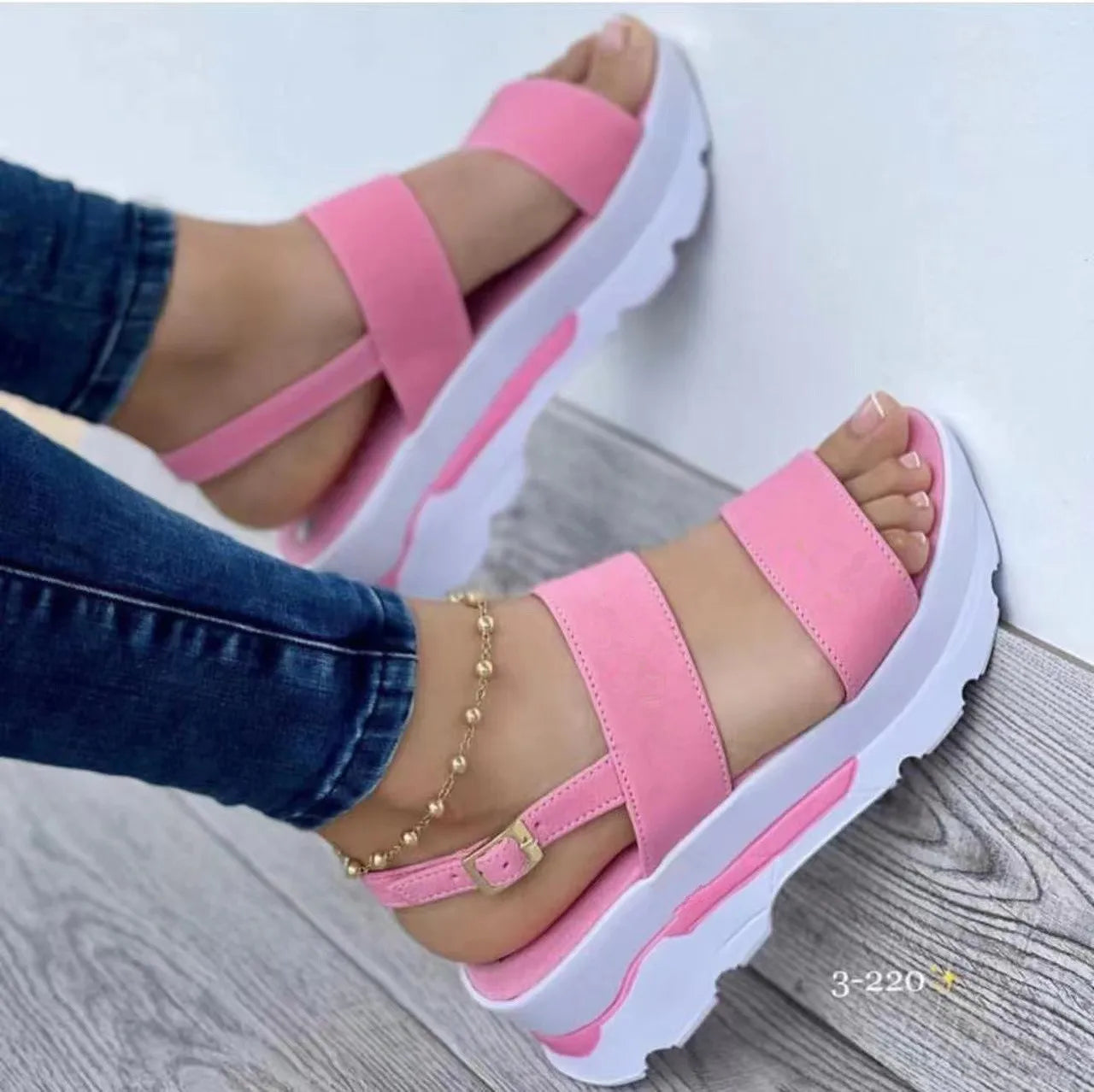 Women 2022 New Sandals  Platform Sandals Summer Shoes Women Heels Sandalias Mujer Lightweight Wedges Shoes Platform Heels Sandal