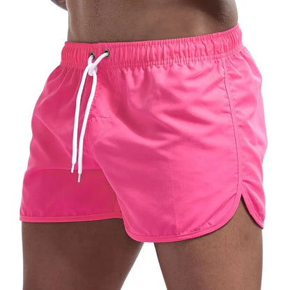 2024 Summer Number Print Men's Swimwear Shorts Beachwear Cool Swim Trunks Men Swimsuit Low Waist Breathable Beach Hot Wear Surf