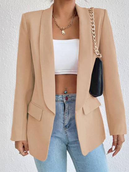 Korean Popular Pink New Outerwear Women 2024 Fashion Female Spring Jacket Casual Long Sleeve Black Blazer Coats