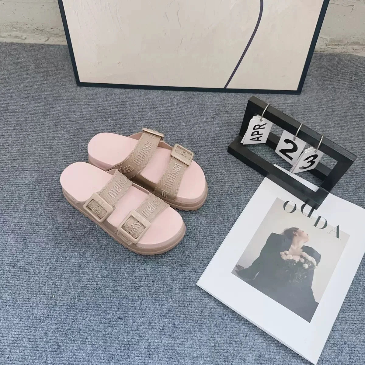 New Style Summer Melissas EVA Out Sole Sandals Women Platform Roma Jelly Shoes Fashion Ladies Thick Sole Beach Sandals