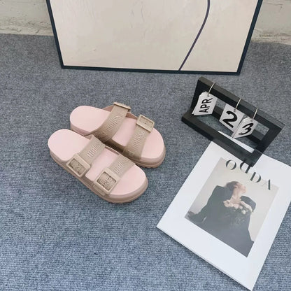 New Style Summer Melissas EVA Out Sole Sandals Women Platform Roma Jelly Shoes Fashion Ladies Thick Sole Beach Sandals