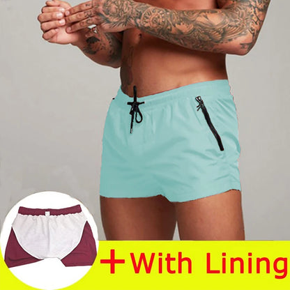 New Summer Board Shorts Mens Swim Beach Shorts Boxer Swimming Trunks Men Swimsuit Board Short Swimming De Bain Femme