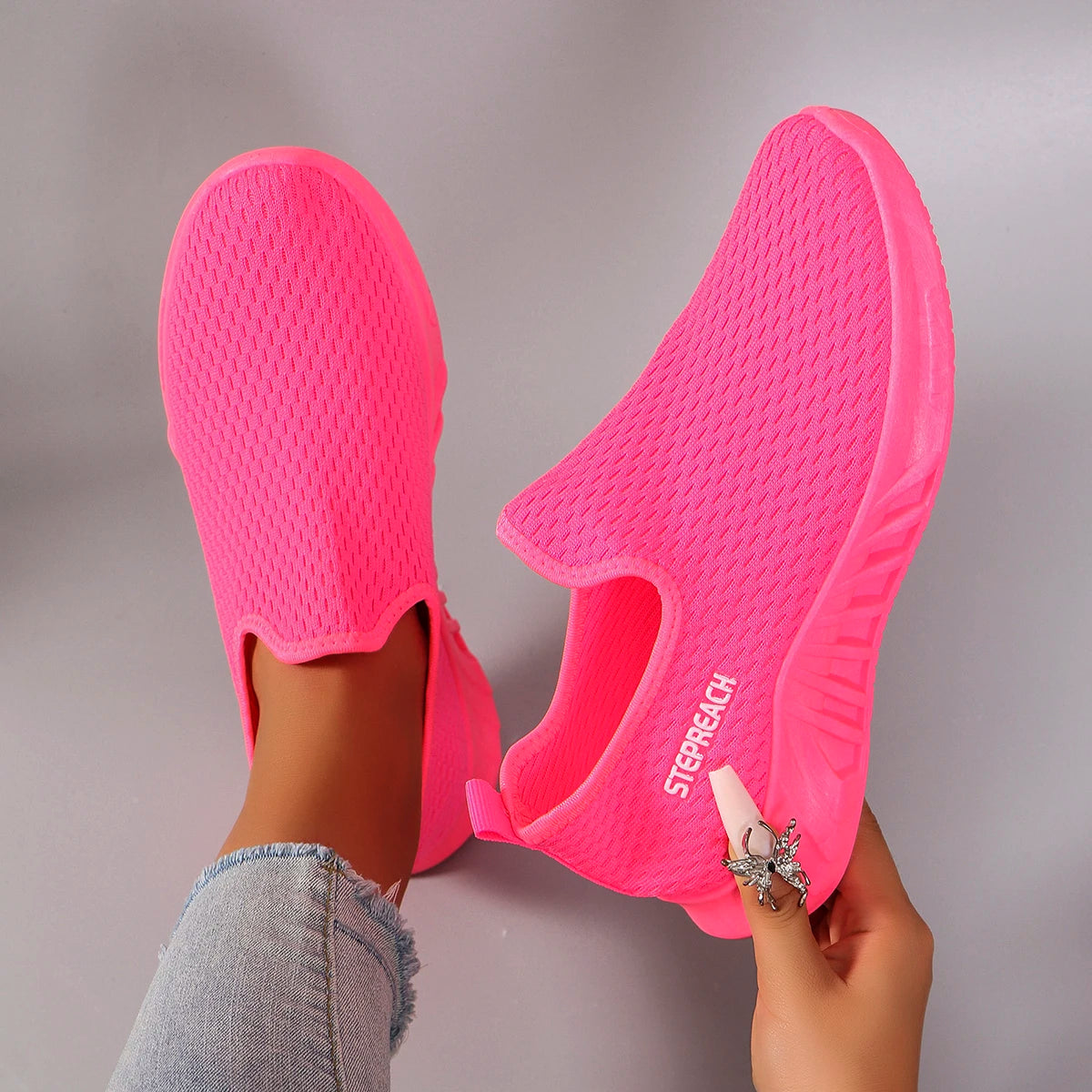 Women's summer breathable mesh flat shoes women's shoes casual sneakers shoes, clearance free shipping