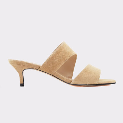 2026 New Women Sandals Casual Fashion 5cm Sexy Thin High Heels Open Toe Summer Slip on Sandal Nude Red Wedding Shoes Plus Size