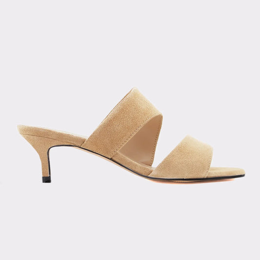 2026 New Women Sandals Casual Fashion 5cm Sexy Thin High Heels Open Toe Summer Slip on Sandal Nude Red Wedding Shoes Plus Size