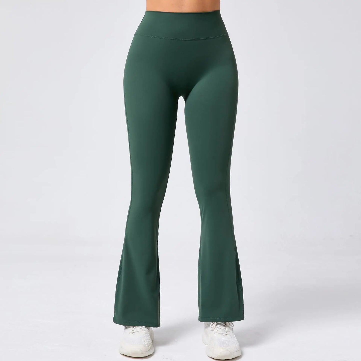 High Waist Sporty Flare Leggings Trousers Women Trends Scrunch Bum Leggings for Fitness Yoga Pants Gym Tights Push Up Red Black