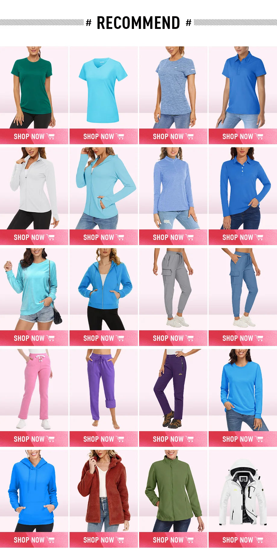 TACVASEN Women's Long Sleeve 5-Button Polo Shirts V-Neck Collared Tops Cotton Blend Casual Work Golf T-Shirts with Side Split