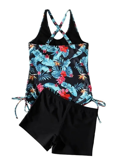 High Waisted Two Piece Sets Women Summer Push Up Swimwear Bikini Set Bra Ladies Fashion Split Swimsuit Bathing Suit Swimming