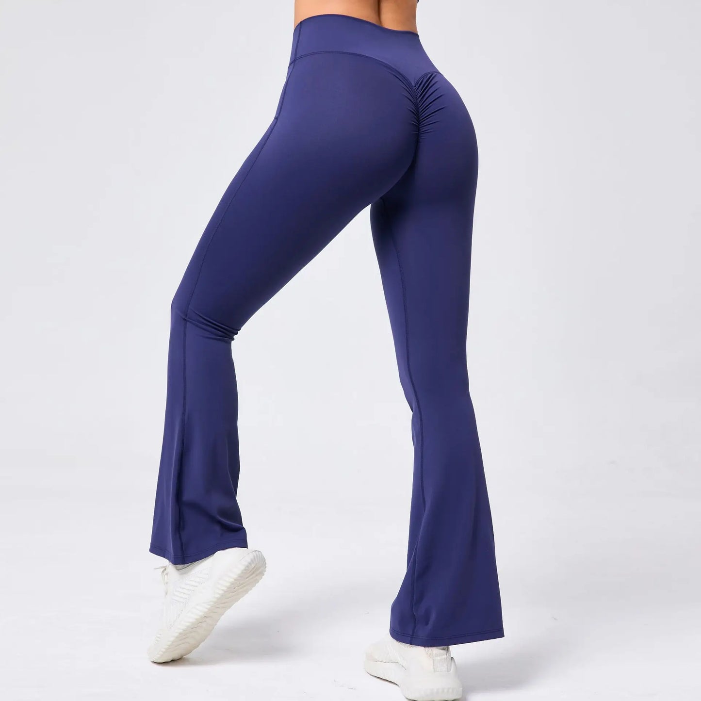 High Waist Sporty Flare Leggings Trousers Women Trends Scrunch Bum Leggings for Fitness Yoga Pants Gym Tights Push Up Red Black
