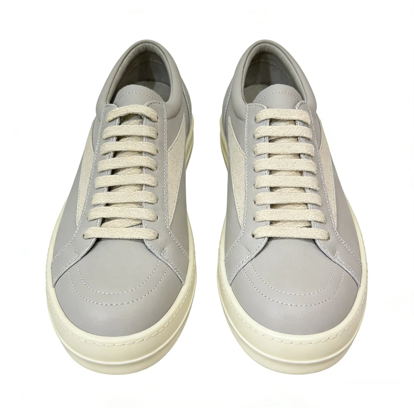 Men Casual Shoes Women Lace Up Leather Luxury Trainers Platform High Street Vintage Trendy Designer White Sneakers