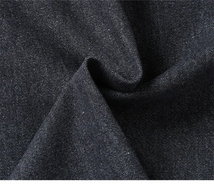 New Autumn Cotton Denim Shirts Men Slim Fit Smart Casual Solid Color Long Sleeve Mens Jeans Shirt  Fashion Male Shirt Black Blu