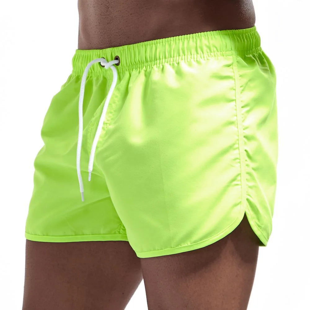 2024 Anchor Print Men's Swimwear Shorts Summer Beachwear Sexy Swim Trunks Men Swimsuit Low Waist Breathable Beach Male Wear Surf