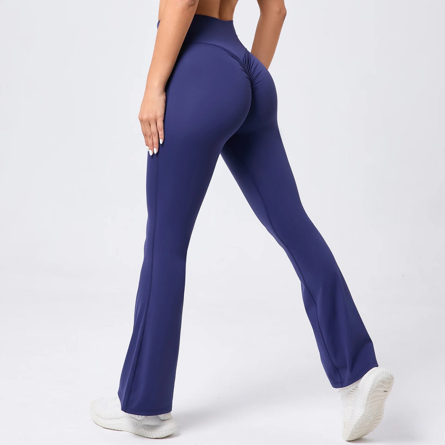 High Waist Sporty Flare Leggings Trousers Women Trends Scrunch Bum Leggings for Fitness Yoga Pants Gym Tights Push Up Red Black
