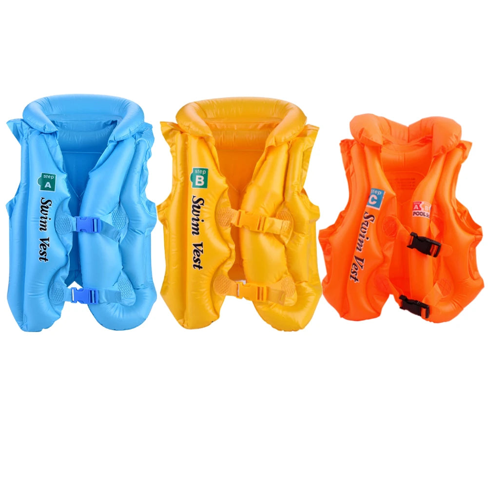 Inflatable Swimming ABC Life Jacket Buoyancy Safety Jackets Boat Drifting Lifesaving Waistcoat Swimsuit Boy Children's Life Vest