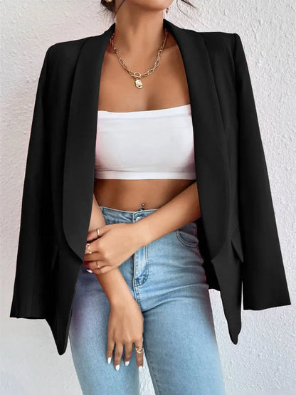 Korean Popular Pink New Outerwear Women 2024 Fashion Female Spring Jacket Casual Long Sleeve Black Blazer Coats