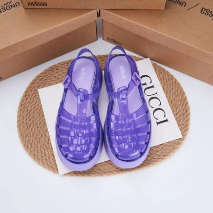 New Style Summer Melissas EVA Out Sole Sandals Women Platform Roma Jelly Shoes Fashion Ladies Thick Sole Beach Sandals
