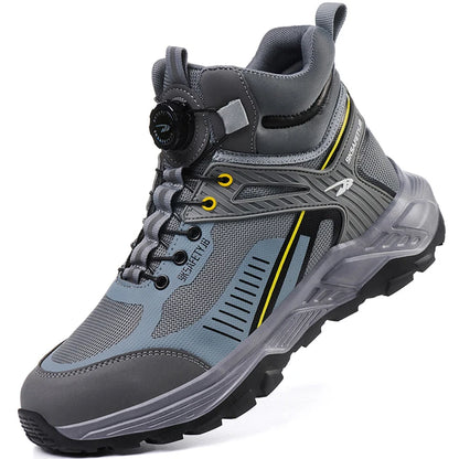 Security Protective Men Boots Fashion Work Sneakers Steel Toe Shoes Puncture-Proof Safety Boots Industrial Shoes Work Footwear