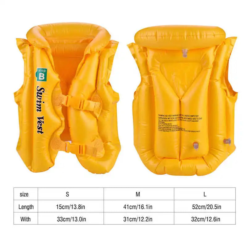 Inflatable Swimming ABC Life Jacket Buoyancy Safety Jackets Boat Drifting Lifesaving Waistcoat Swimsuit Boy Children's Life Vest