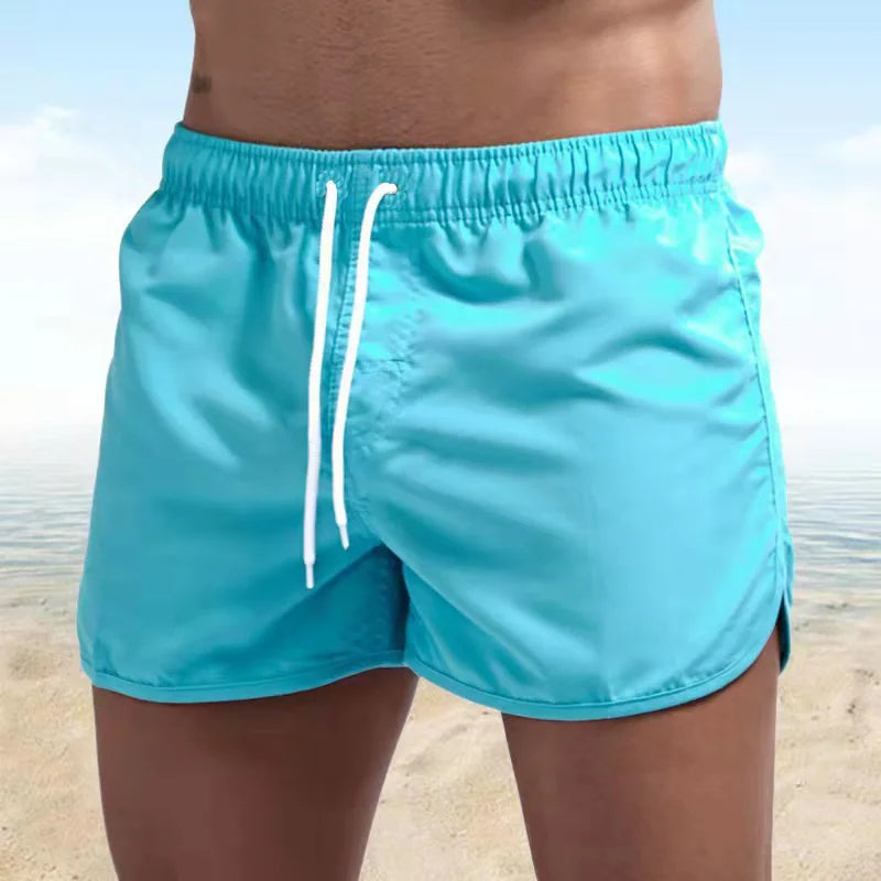 Striped Beach Shorts Men Fashion Swimwear Board Shorts Trunk Gym Fitness Pants Men's Briefs Swimsuit Kids Beachwear Short Boy
