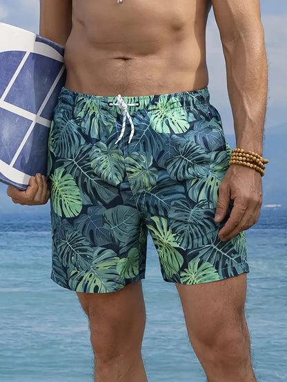 2025 New Men Shorts Beach Shorts Quick Drying 3D Print Retro Flower Pattern Beach Shorts Harajuku Casual Unisex Swimming Trunks