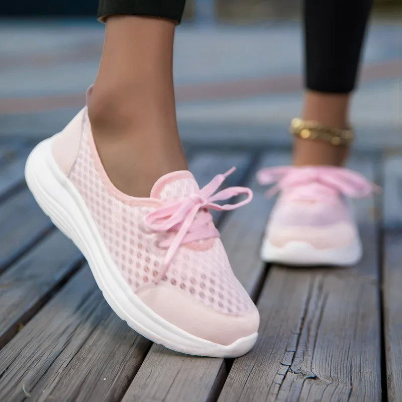 YRZL Woman Sneakers Slip on Casual Shoes Breathable Mesh Breathable Comfortable Soft Classic Driving Loafers Shoes for Ladies