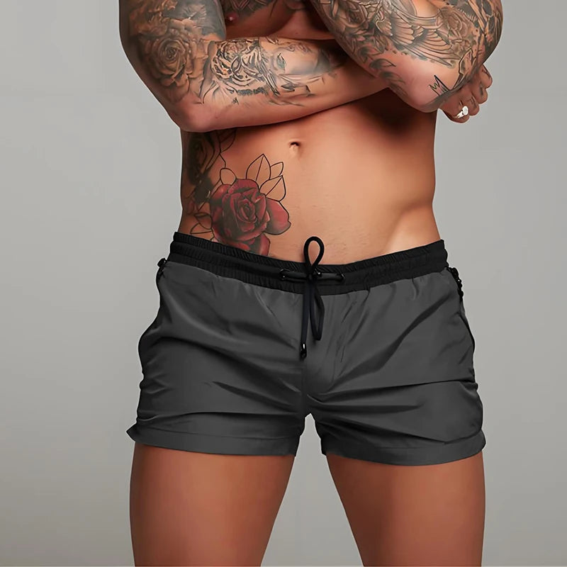 New Summer Board Shorts Mens Swim Beach Shorts Boxer Swimming Trunks Men Swimsuit Board Short Swimming De Bain Femme
