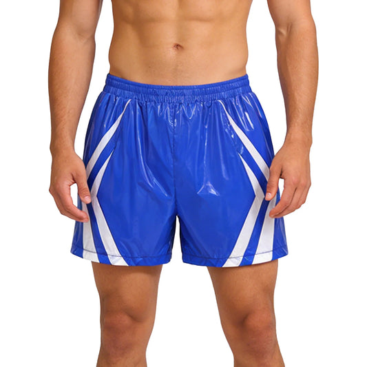 Men Swimsuit Stripes Seam Swim Shorts Waterpoof Swimming Trunks Shorts Quick-dry Sports Cycling Short Beach Swimming Bathingsuit