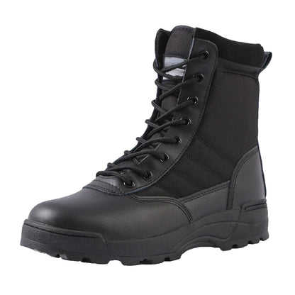 Desert Combat Boots Lace Up Outdoor Hiking Boots Breathable Hunting Training Boots High-top Lightweight Non-Slip for Men