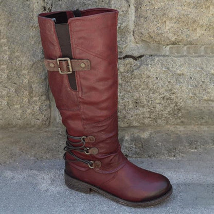 2020 Fashion Women Boots Winter Over The Knee Heels Quality Suede Long Comfort Square Botines Mujer Thigh High Boot Botas Mujer