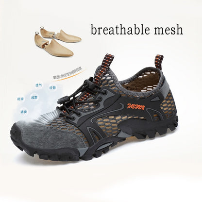JACKSHIBO Breathable Water Shoes For Men Climbing Hiking Upstream Shoes Men Outdoor Beach Swimming Shoes Barefoot Sneakers