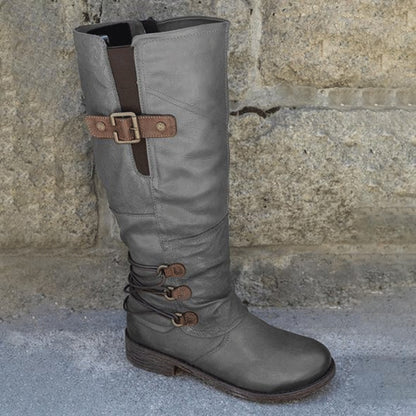 2020 Fashion Women Boots Winter Over The Knee Heels Quality Suede Long Comfort Square Botines Mujer Thigh High Boot Botas Mujer