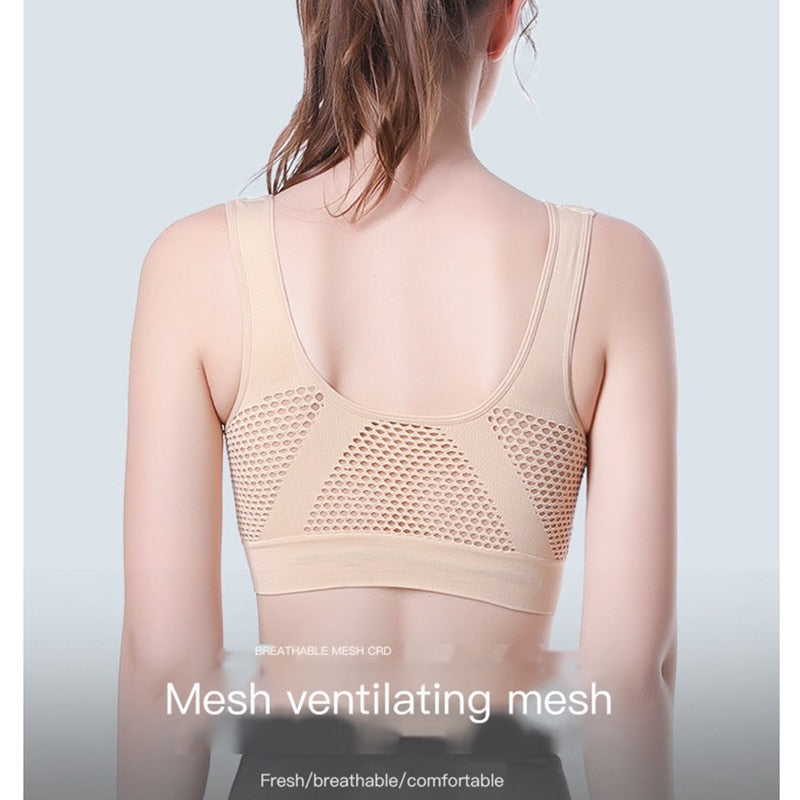 Bras For Women Plus Size Seamless Bra Cotton Breathable Underwear Wireless With Pads Push Up Bra Plus Size